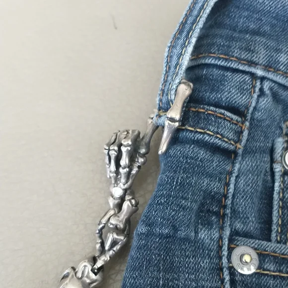 STERLING SILVER WALLET  CHAIN,  ONE OF A KIND - Picture 8 of 13